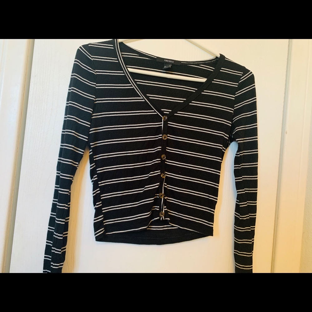 Black and white striped shirt from forever 21